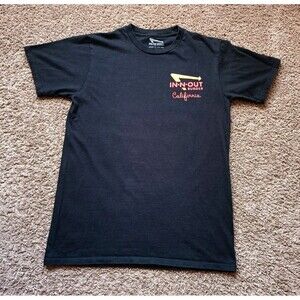 In n Out Burger T-Shirt Men's Size Small Graphic Print Black Shirt